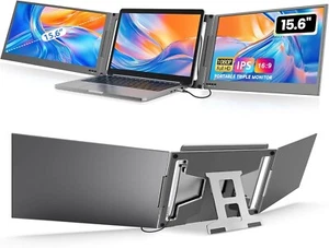 KPKUE 15.6" Laptop Screen Extender, FHD Screen Extender One Cable Laptop Monitor - Afbeelding 1 van 9