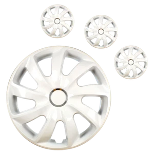 4x tapacubos universales de 16" cubierta de rueda tapacubos borde 16 pulgadas BLANCO STG - Imagen 1 de 2