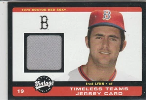 2002 Upper Deck Vintage Timeless Teams Jerseys Fred Lynn #J-FL - Bild 1 von 2