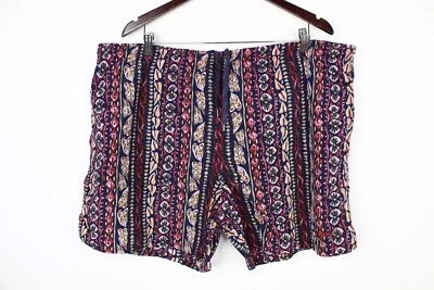 Bañador Speedo vintage para hombre XL malla forrado con red floral a rayas Foto 1 de 4