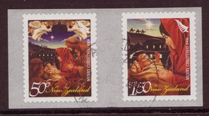 NEW ZEALAND 2008 CHRISTMAS COIL PAIR FROM JUMBO ROLL FINE USED - Picture 1 of 1