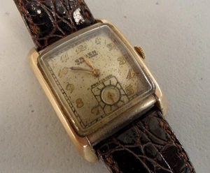 Mech homme suisse GRUEN Curvex Precision Veri Thin GF vintage années 1940. Montre FONCTIONNE - Photo 1/7