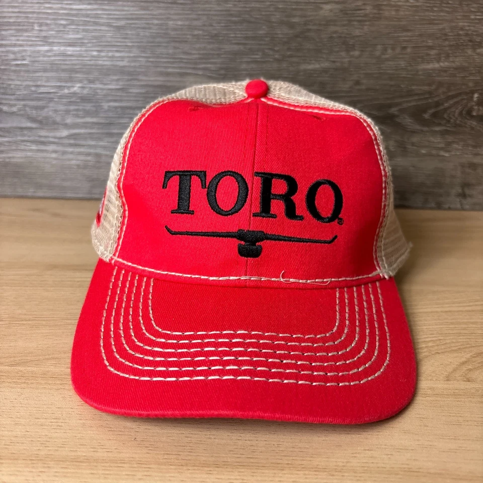 Boné masculino bordado marrom vermelho alça traseira chapéu TORO - Imagem 1 de 4