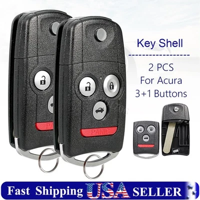 2 Para 2007 2008 2009 2010 2011 2012 2013 2014 Acura TL Mando a Distancia Llavero Carcasa 4B Foto 1 de 4