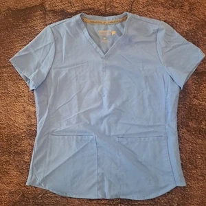 Blusa Médica Fabletics para Mujer Azul Medio - Imagen 1 de 3