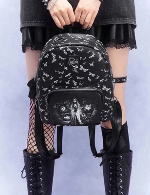 NEW Tim Burton CORPSE BRIDE Mini Backpack WHITE Bag SCRAPS Victor EMILY Purse - Image 1 of 4