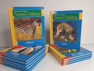 Lot of 10 Getting To Know Nature's Children Book Set Double Sided Scholastic - Image 1 of 4