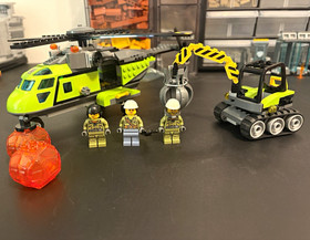 LEGO City lot Volcano Explorers 3 Minifigs