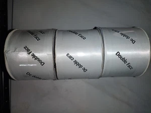 White Ribbon Offray 2.25" wide 21' - LOT OF 3 SPOOLS - NEW - Picture 1 of 1