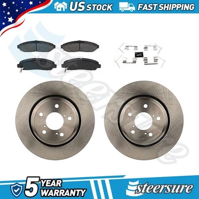 Front Automotive Disc Brake Rotors Brake Pads Kit for 2017-2019 Honda Ridgeline - Изображение 1 из 4