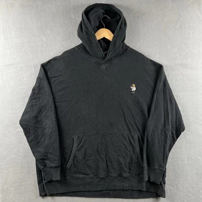Polo Ralph Lauren Hoodie Mens 3XB Black Bear Fleece Pullover Thermal Lined Hood - Image 1 of 4
