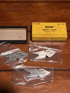 General Tool Co. No. 778 Center Gage, Thread Vintage USA 3 NOS With Box - Bild 1 von 3