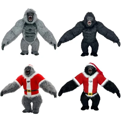 Disfraz inflable de 8,5 pies gorila mascota felpa Navidad disfraces fiesta traje de Navidad Foto 1 de 4