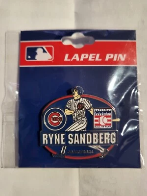 Ryan Sandberg Baseball Lapel Pin  6/23/24 Hall Of Fame Statue Day Wrigley Field  - Image 1 of 2