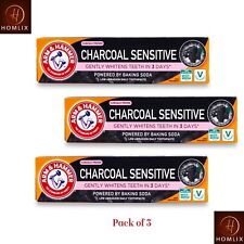 Arm & Hammer Charcoal Sensitive - Whitens Teeth - Toothpaste 75ml - Pack of 3