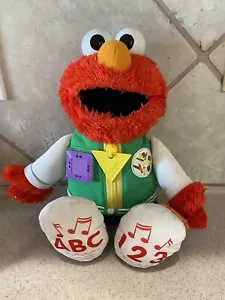 Peluche Sesame Street Pronti per la Scuola Elmo Parlante 16” Peluche - Foto 1 di 3