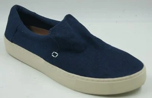 Toms Lomas Men's Sneakers Sz 9 Navy White Canvas Casual Slip-On Shoes 10012522 - Picture 1 of 11