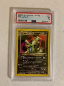 PSA 5 Tyranitar #31/75 2001 Neo Discovery - Bild 1 von 2