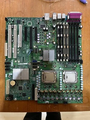 Mainboard 0GU083 Dell Precision 490 + Dual CPU 2x Intel Xeon 5160 + 8GB Ram - Bild 1 von 4