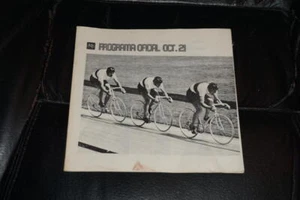 RARE 1968 OLYMPICS MEXICO OFFICIAL PROGRAM CYCLING TANDEM SEMI & FINALS - Picture 1 of 2
