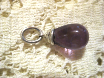 Tiffany & Co RARO Paloma Picasso Amatista 5 Quilates Gota Lágrima Colgante Esterlina Foto 1 de 4