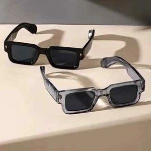 2 Gafas Retro Cuadradas Moda, Parasol Marco Grueso Mujer y Hombre,MVQ244392 - Imagen 1 de 3