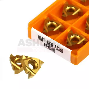 10 Stck. MMT 16ER AG55 UE6020 Außengewinde Schrauben Hartmetall Drehmaschine Einsatz - Bild 1 von 3
