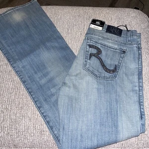 NWT Rock&Republic Queen B Bootcut 10M Studded Denim Jeans $98 Retail - Picture 1 of 4