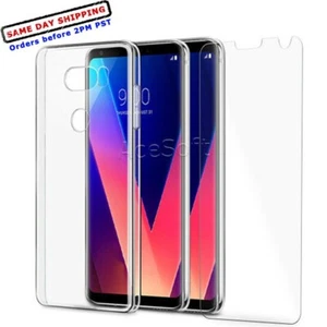 Funda Protectora de Pantalla de Vidrio Templado Premium Amortiguador para LG V30+ LS998 NUEVA - Imagen 1 de 1