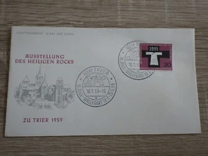 1x FDC Ersttagsbrief BRD DEUTSCHLAND West Germany (1959) Heiligen Rocks TRIER - Foto 1 di 1