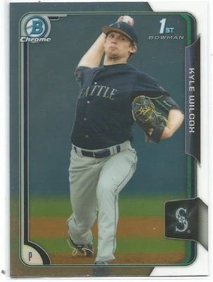 Kyle Wilcox Seattle Mariners 2015 Bowman Chrome Draft Prospect - Image 1 of 2