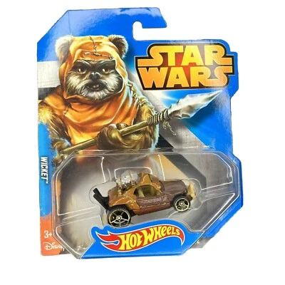 Star Wars Hot Wheels Diecast Wicket Character Car 2014 Foto 1 de 4