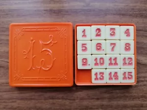 Vintage Soviet puzzle game 15, made in the USSR in the 80s. - Picture 1 of 8