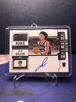 2023-24 Panini Contenders Jalen Wilson Rookie Ticket #112 Auto (RC) - Image 1 of 2