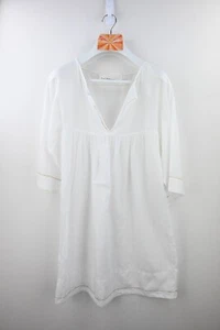 Cooper By Trelise white guaze 3/4 sleeve tunic dress size S/UK10 - Photo 1/9