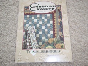 Thimbleberries: CHRISTMAS GREETINGS Book #180 w/ 12 Designs by Lynette Jensen - Picture 1 of 5