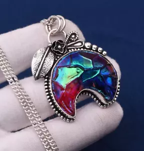 Titanium Druzy Gemstone Handmade 925 Sterling Silver Jewelry Pendant 1.89" - Picture 1 of 7