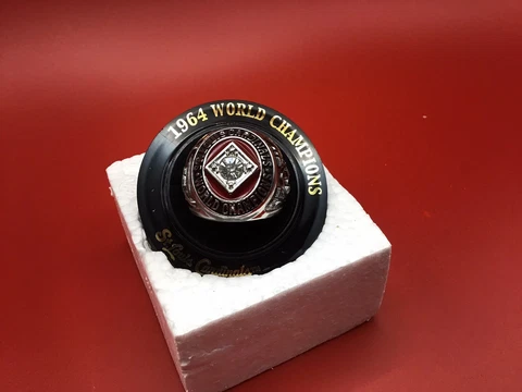St. Louis Cardinals SGA Replica Ring 1964 Championship With Box Cover