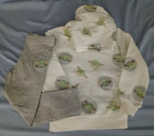 Star Wars Baby Yoda Girls Hoodie w/Matching Pants/NWT/Size 4T/RTLS $36 - Picture 1 of 11
