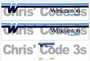 Code 3 Adhesive Vinyl Trailer Decals - Wincanton old - 1/50 1/64 1/76 1/148 - Picture 1 of 1