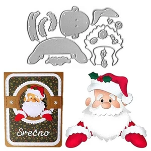 Santa Claus Metal Cutting Dies Scrapbooking Card Making Paper Craft Stencils DIY - Picture 1 of 5