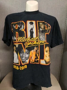 Michael Jackson RIP T-Shirt Mens XL Black By American Biker - Picture 1 of 3
