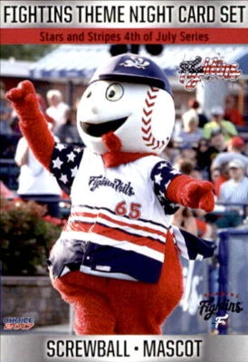 2017 Reading Fightins Theme Night Choice #11 Mascot Screwball - NM Baseball Card - Image 1 of 2