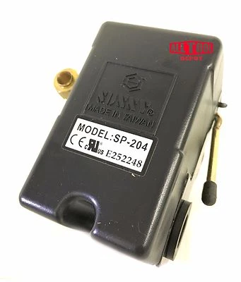 ALL TOOL DEPOT Heavy Duty Air Pressure Switch, Sunny L4, 4 port, 95-125 PSI, 25 Amp w/ Unloader