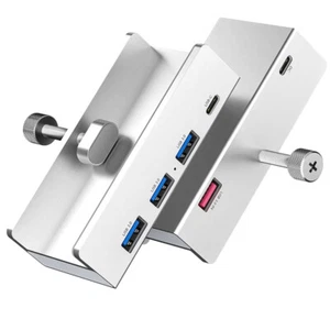 Divisor de concentrador USB 3.0 4 puertos de alta velocidad para PC Mac computadora portátil abrazadera de escritorio - Imagen 1 de 24