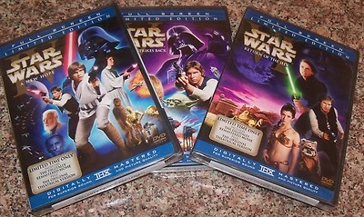 ✅ STAR WARS DVD Trilogy New Sealed Full Screen Theatrical IV V VI HAN SHOOTS 1ST - Bild 1 von 3