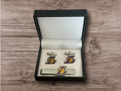 Gemelos, clip de corbata o juego completo de Los Angeles LA Lakers Foto 1 de 4