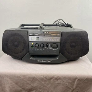 Sony Boom Box CFD-V15 Radio Cassette CD Player ""MEGA BASS"" Tested Works - Picture 1 of 14
