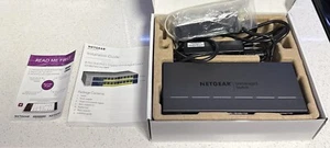 NETGEAR GS108LP 8-PORT GIGABIT ETHERNET POE UNMANAGED SWITCH - Picture 1 of 12