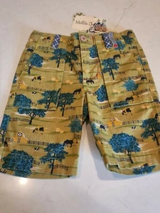 Boys Matilda Jane Size 4 NWT adjustable waist Don't Fence Me In Shorts farm - Picture 1 of 4
